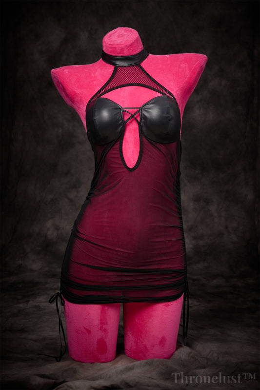 PU & Mesh Seductive Lingerie | Thronelust™
