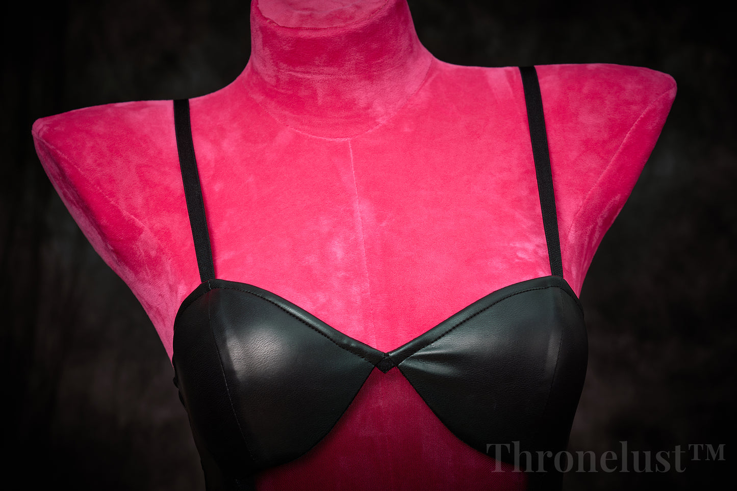 Black Mesh Leather Bodysuit Lingerie – Thronelust™