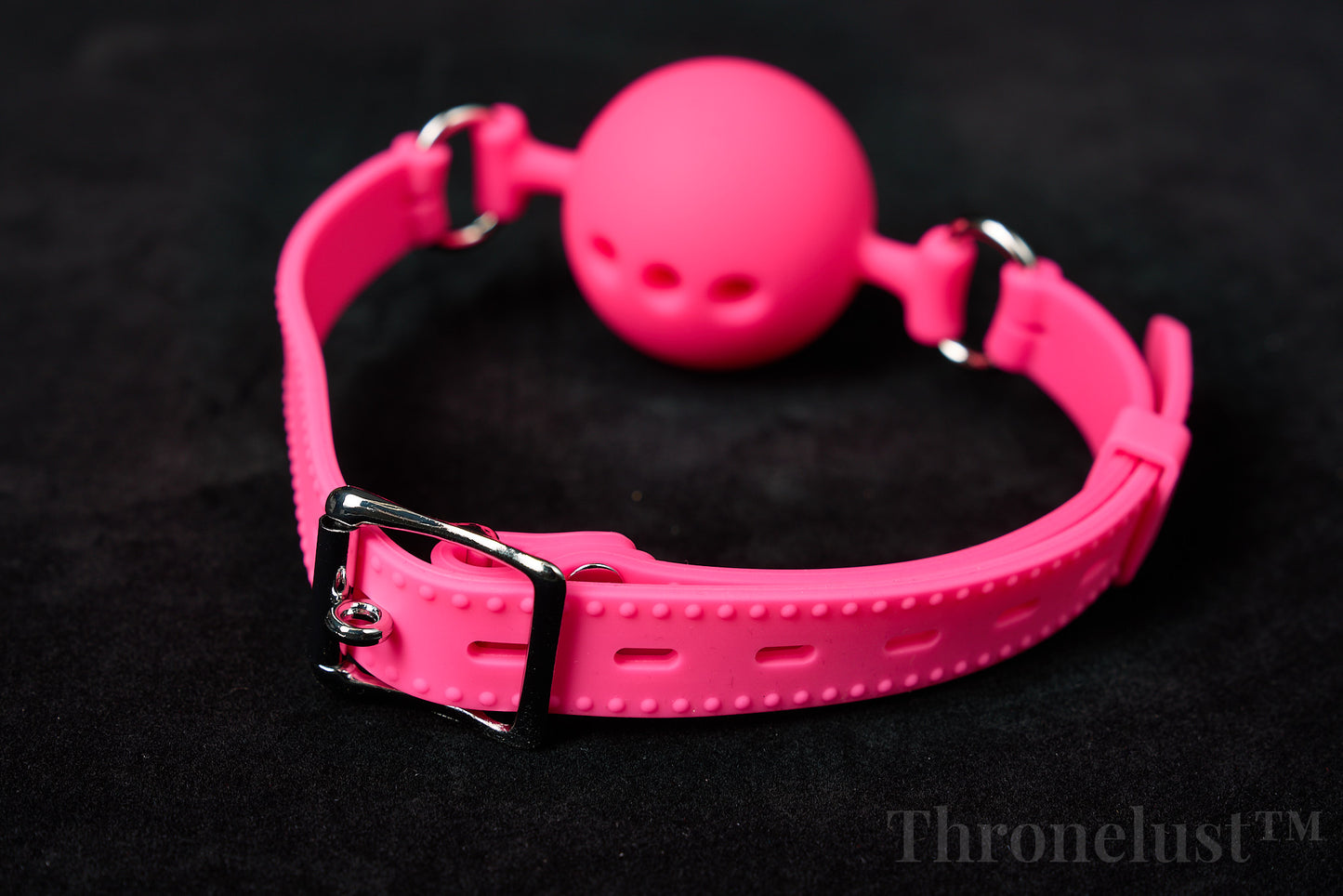 Breathable Silicone Ball Gag with Adjustable Strap – BDSM Restraint for Beginners & Couples