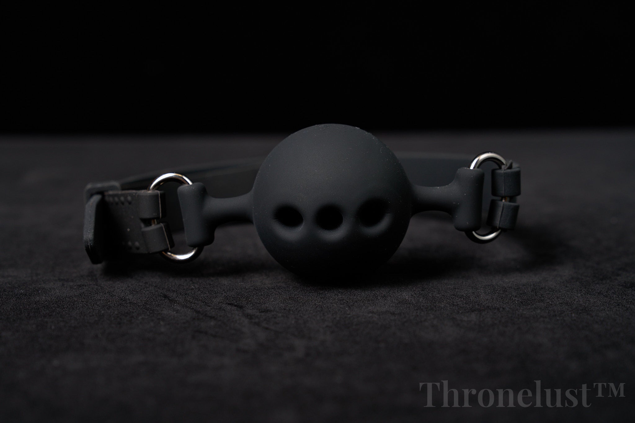 Breathable Silicone Ball Gag with Adjustable Strap – BDSM Restraint for Beginners & Couples