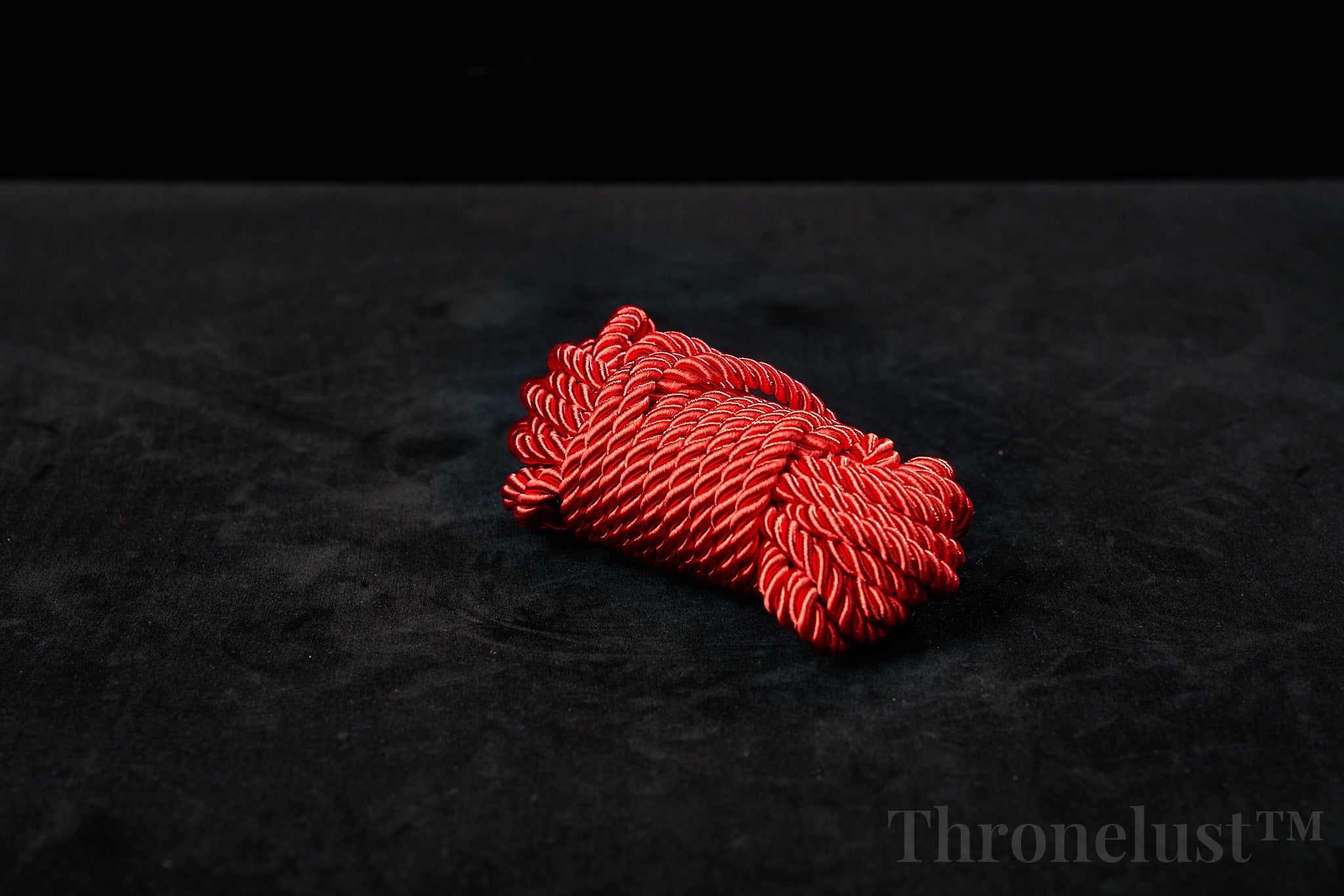 Soft Braided Bondage Rope – 5m Silk-Feel Polyester, Red/Pink/Black