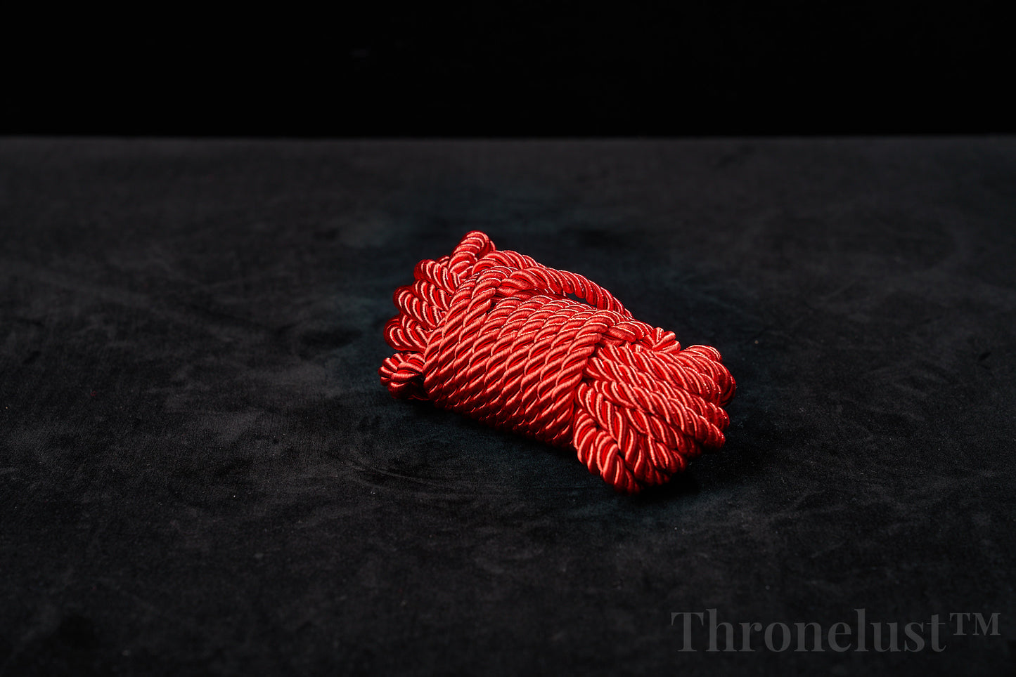 Soft Braided Bondage Rope – 5m Silk-Feel Polyester, Red/Pink/Black