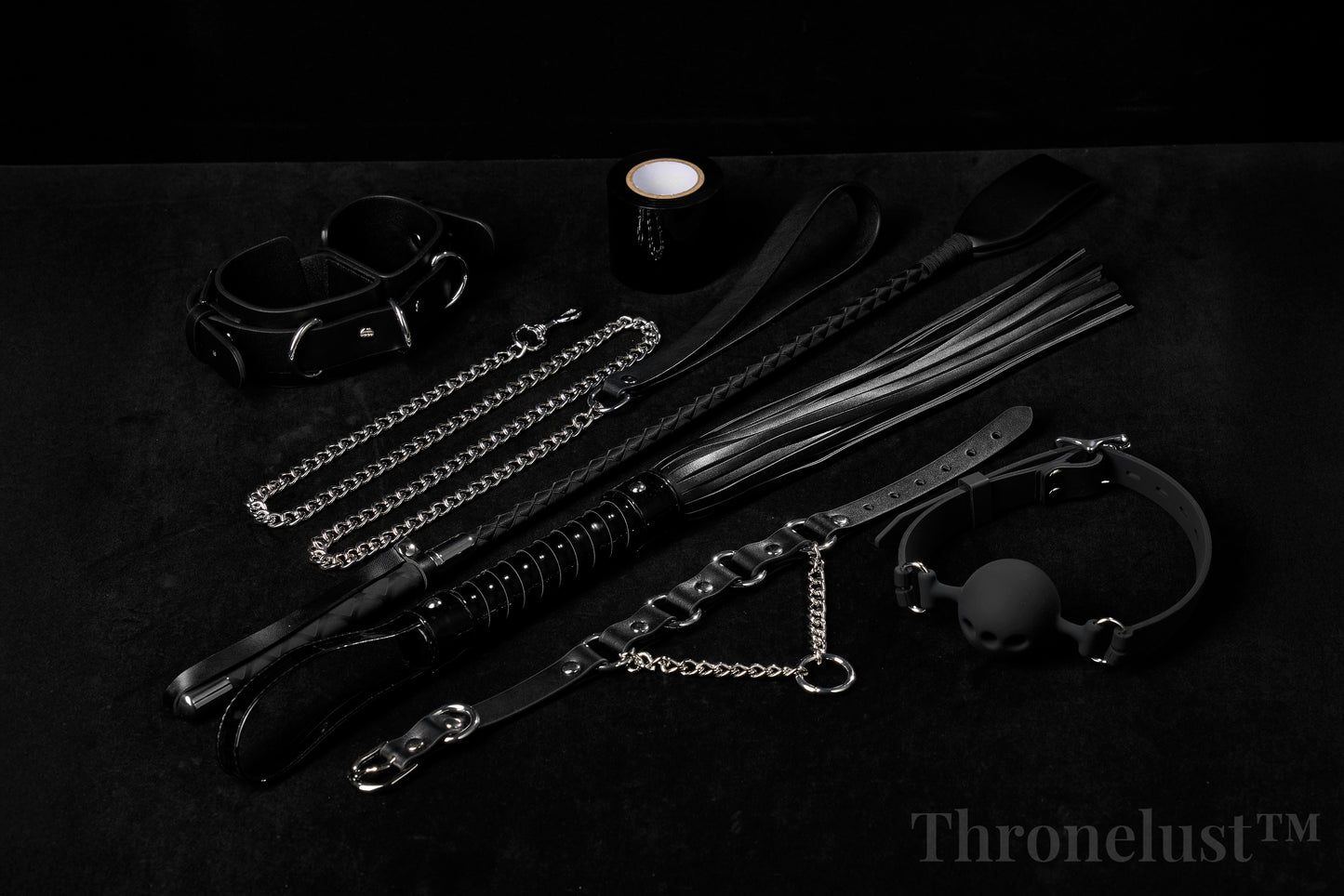 THRONELUST™ Obedience Set — 6-Piece Ritual Bundle (Black)