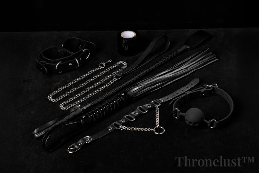 THRONELUST™ Obedience Set — 6-Piece Ritual Bundle (Black)
