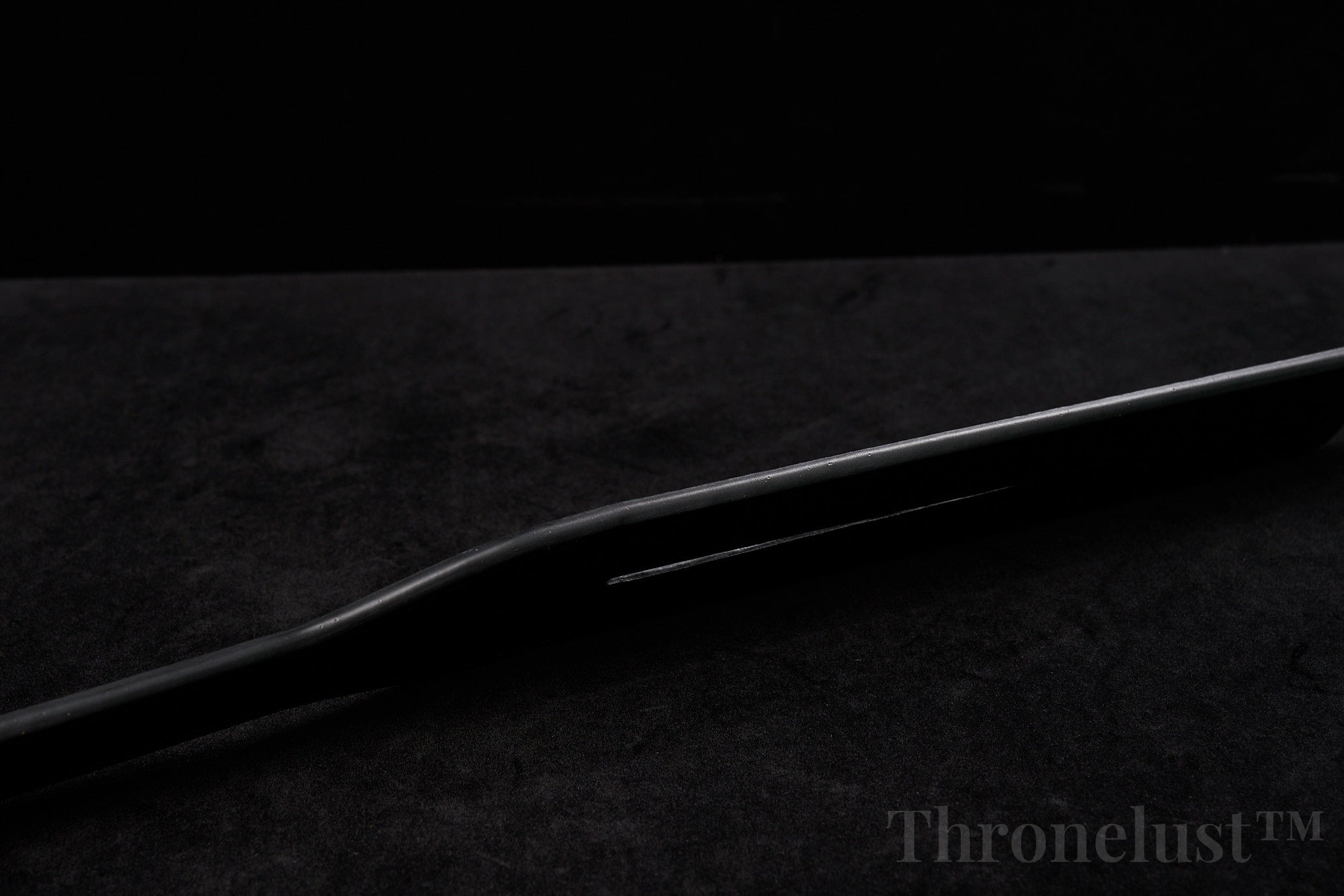 THRONELUST™ Genuine Leather Split Paddle — Luxury Impact Tool (Black)