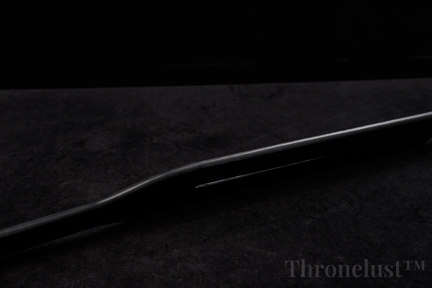 THRONELUST™ Genuine Leather Split Paddle — Luxury Impact Tool (Black)