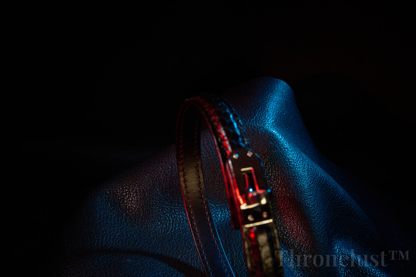 Thronelust Queen’s Atelier – Python Leather Collar (Custom Edition)