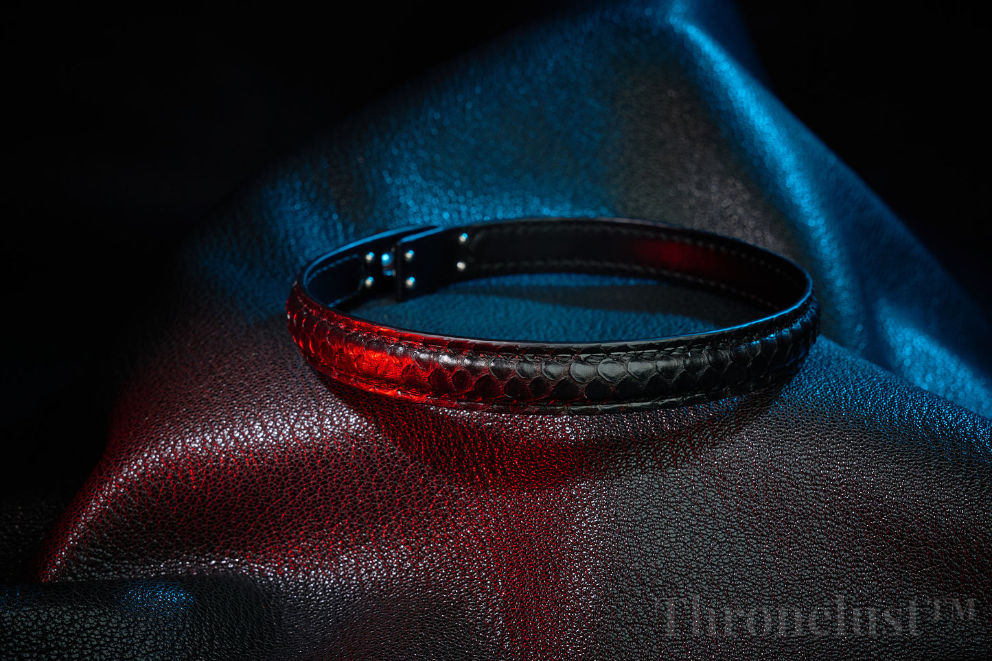 Thronelust Queen’s Atelier – Python Leather Collar (Custom Edition)