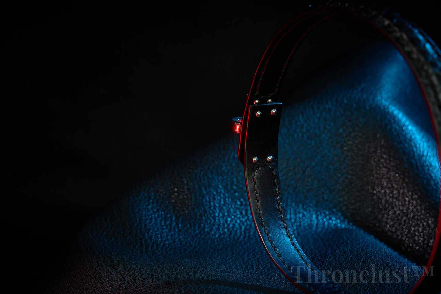 Thronelust Queen’s Atelier – Python Leather Collar (Custom Edition)