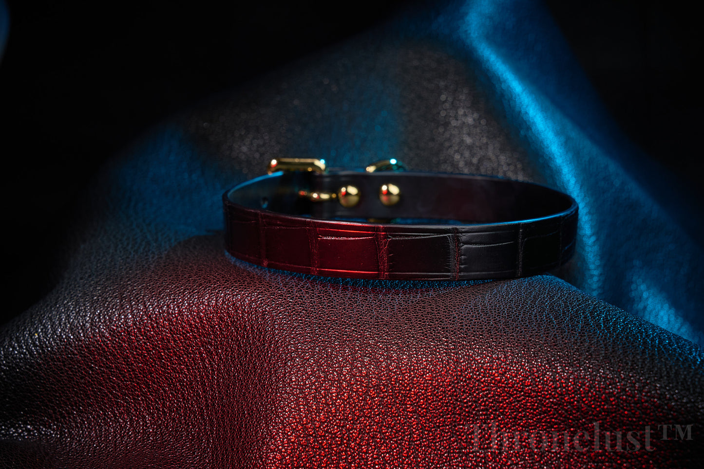 Thronelust Queen’s Atelier – Crocodile Leather Collar (Classic Edition)
