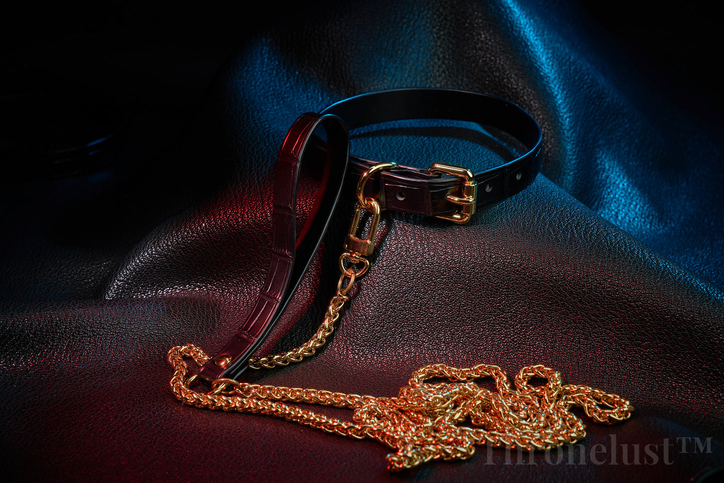 Thronelust Queen’s Atelier – Crocodile Leather Collar (Classic Edition)