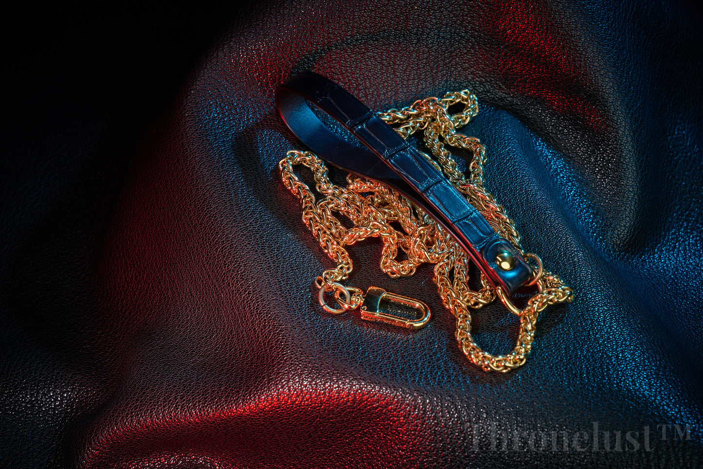 Thronelust Queen’s Atelier – Crocodile Leather Collar (Classic Edition)