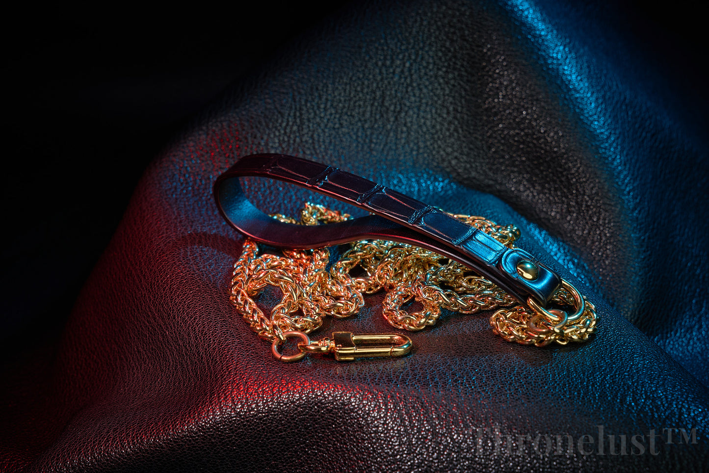 Thronelust Queen’s Atelier – Crocodile Leather Collar (Classic Edition)