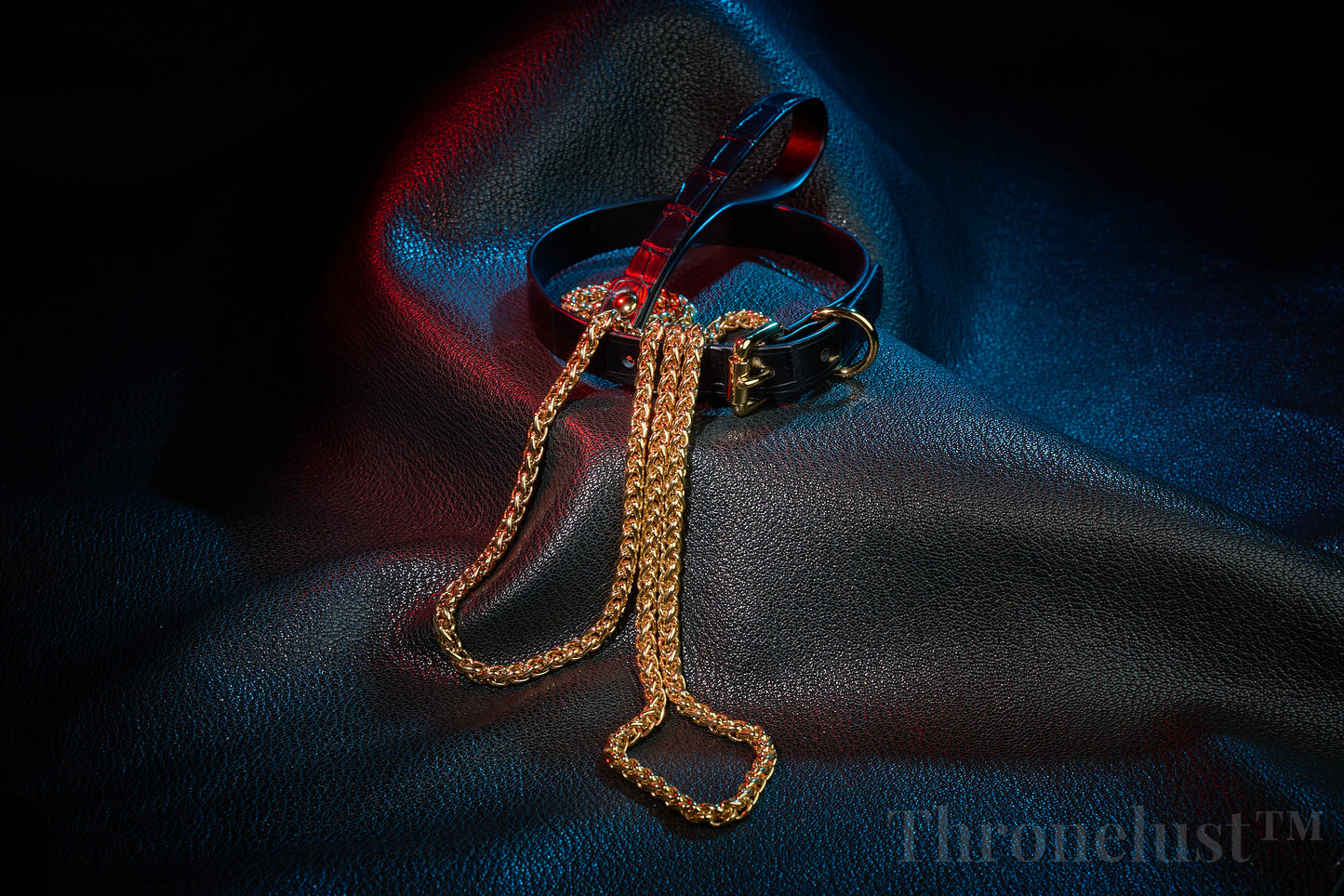 Thronelust Queen’s Atelier – Crocodile Leather Collar (Classic Edition)