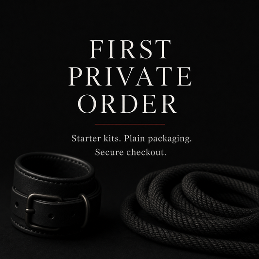 First private order starter kits plain packaging secure checkout