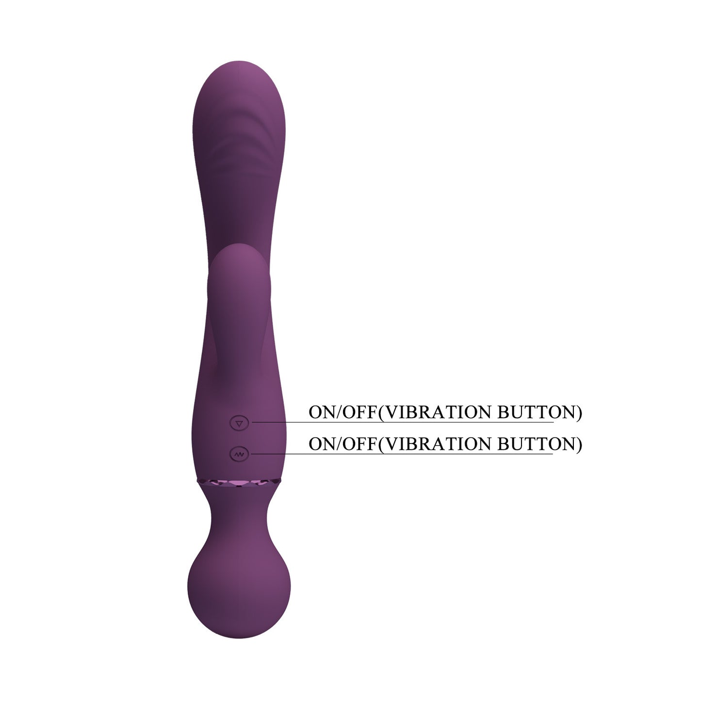 Dual Head Rabbit Vibrator – Rechargeable Silicone Massager (Quiet & Beginner Friendly)