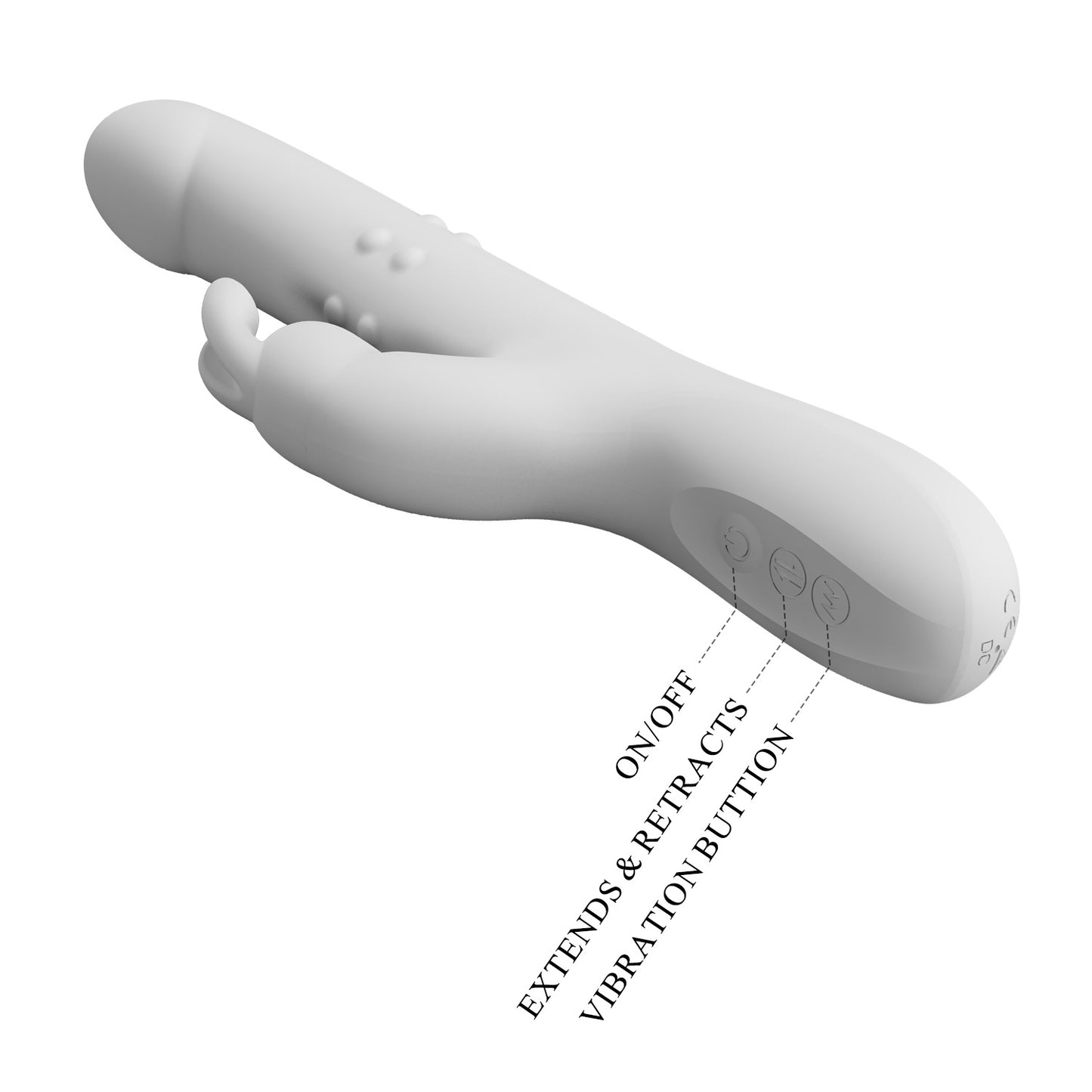 Dual Stimulation Rabbit Vibrator – Quiet Rechargeable Silicone Massager for Beginners by Thronelust