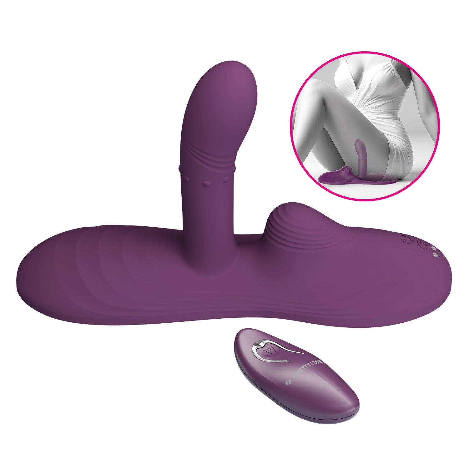 Heating Rabbit Vibrator – Remote Control & Multi-Motion Silicone Massager by Thronelust