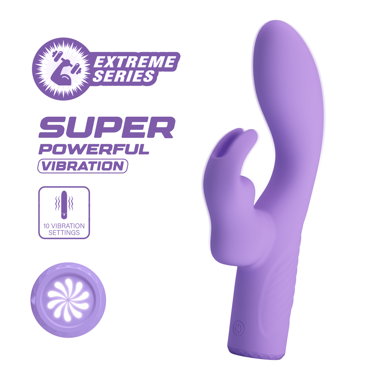 Rechargeable Quiet G-Spot Rabbit Vibrator – Dual Motor, Soft Silicone, Beginner Friendly by Thronelust