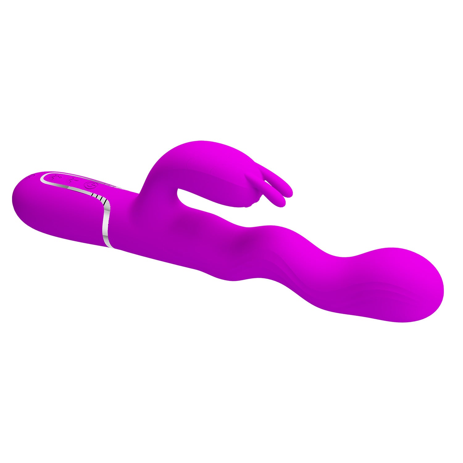 Textured Rabbit Vibrator – Dual Stimulation Rechargeable Silicone Massager by Thronelust