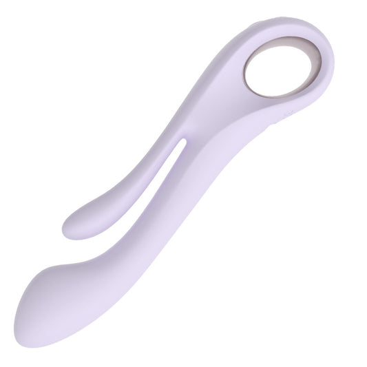 Dual Vibration Insertion Vibrator – 6 Modes G-spot & Clitoral Massager | Rechargeable Silicone Toy