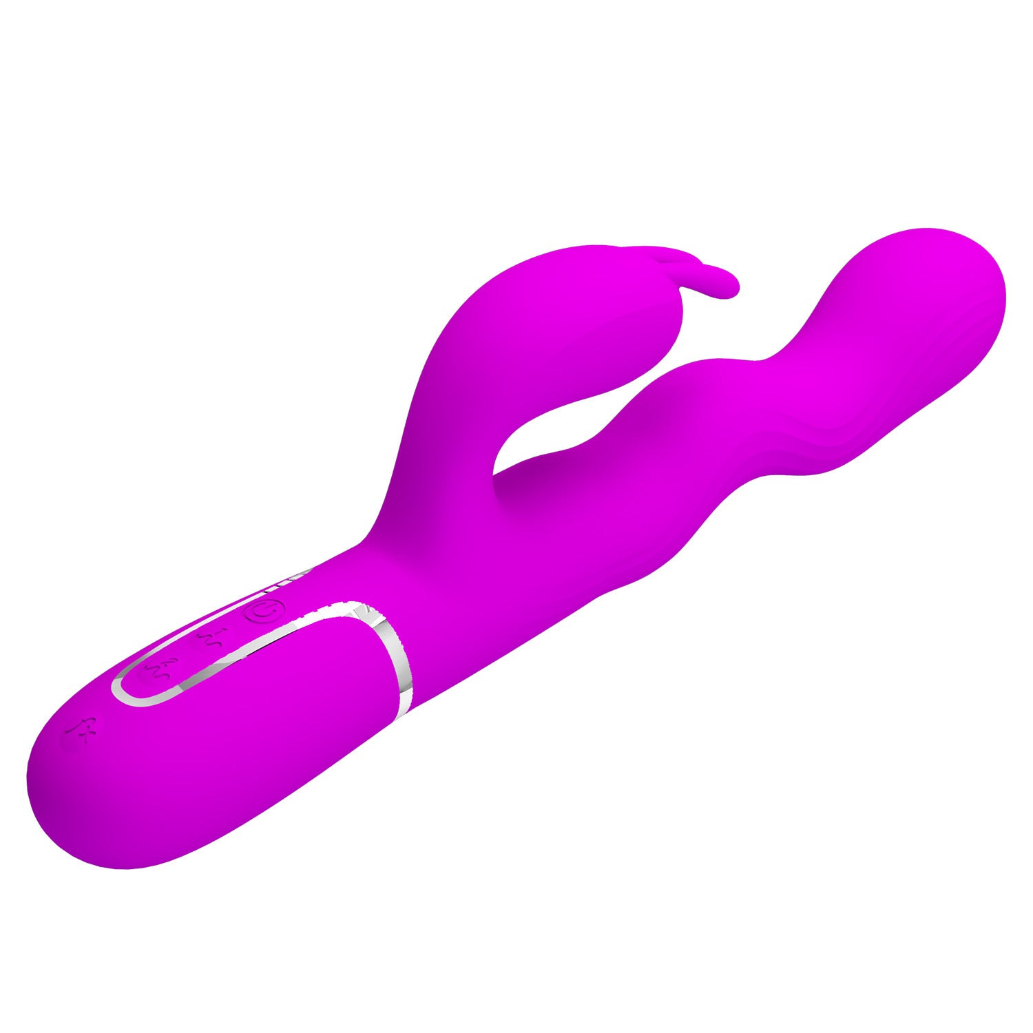 Textured Rabbit Vibrator – Dual Stimulation Rechargeable Silicone Massager by Thronelust