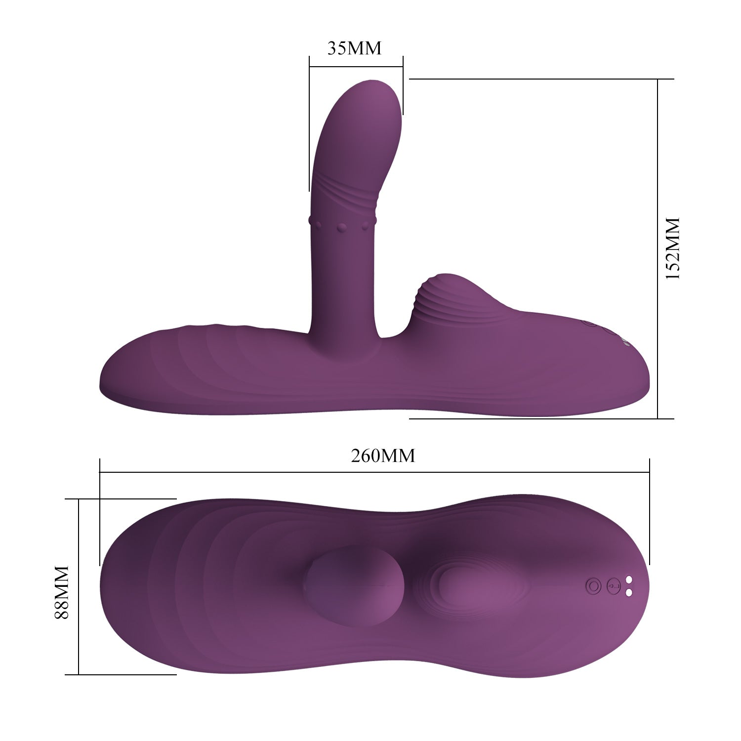 Heating Rabbit Vibrator – Remote Control & Multi-Motion Silicone Massager by Thronelust