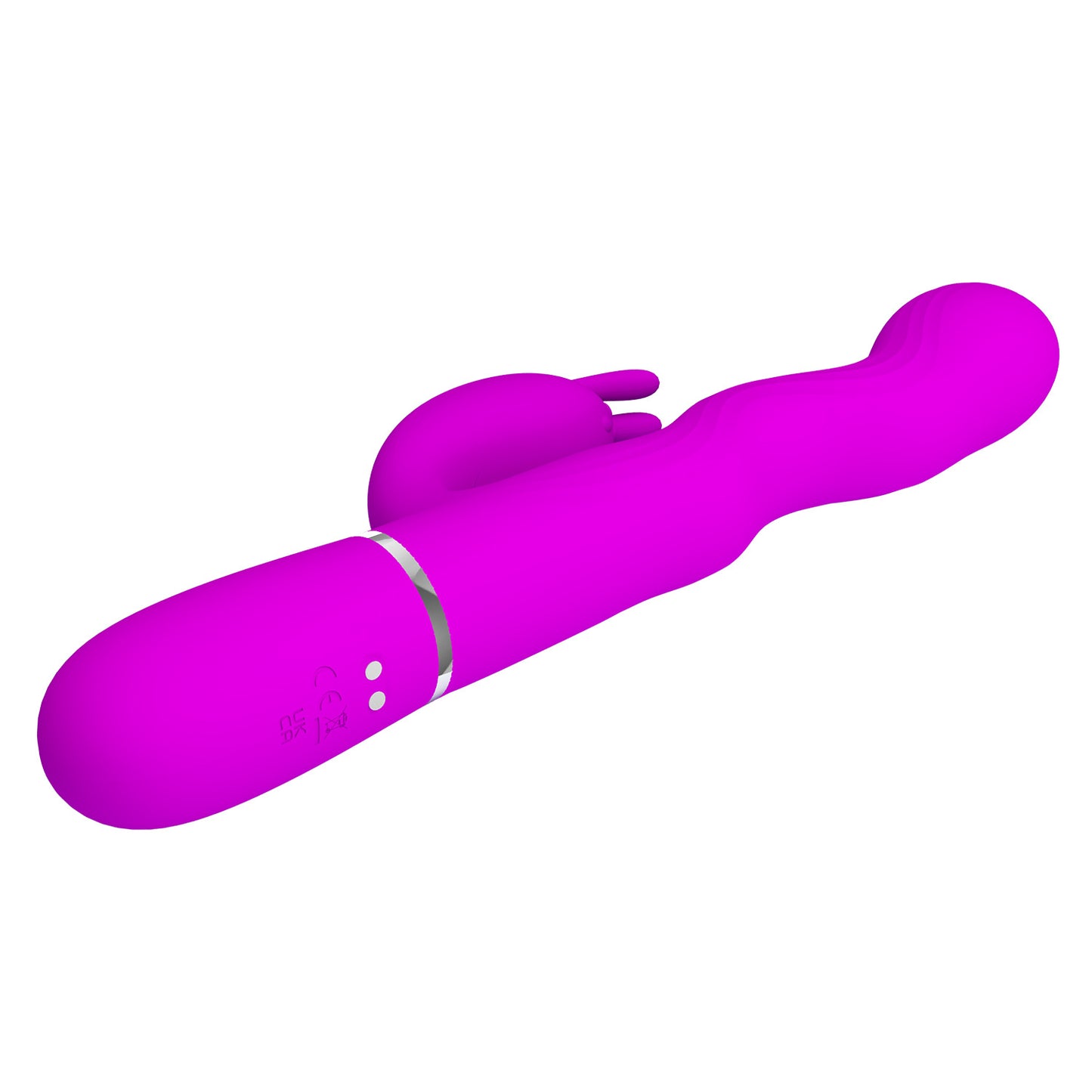 Textured Rabbit Vibrator – Dual Stimulation Rechargeable Silicone Massager by Thronelust