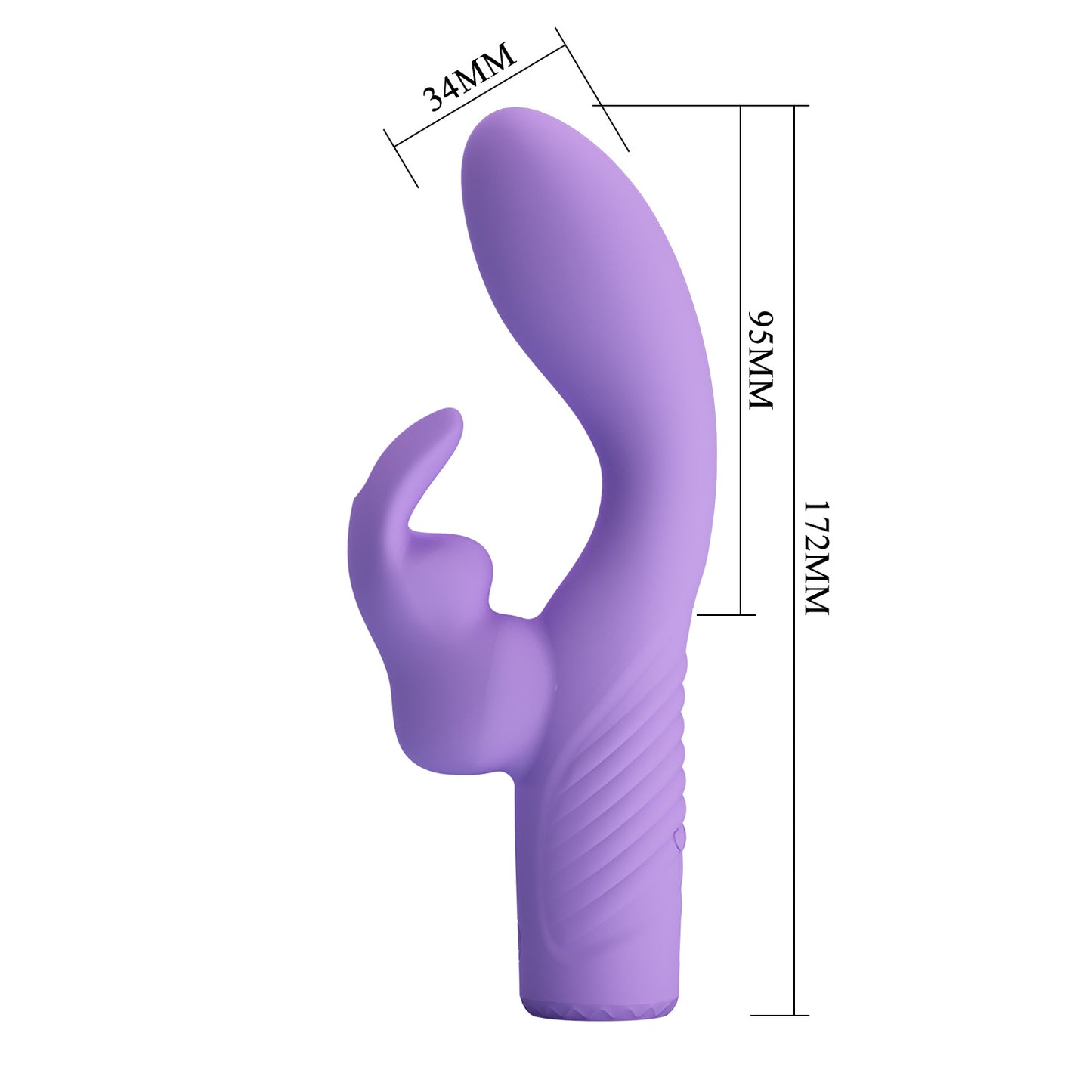 Rechargeable Quiet G-Spot Rabbit Vibrator – Dual Motor, Soft Silicone, Beginner Friendly by Thronelust