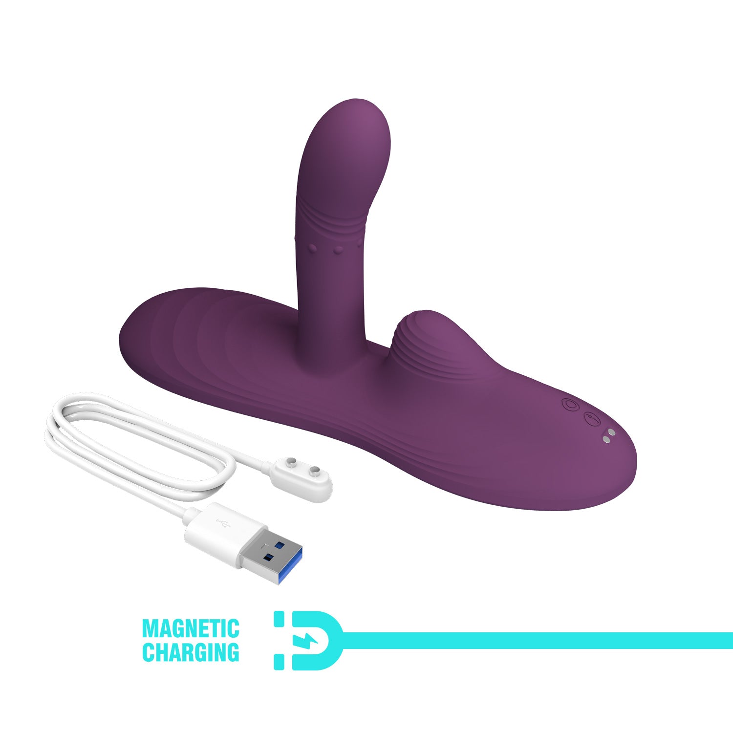 Heating Rabbit Vibrator – Remote Control & Multi-Motion Silicone Massager by Thronelust