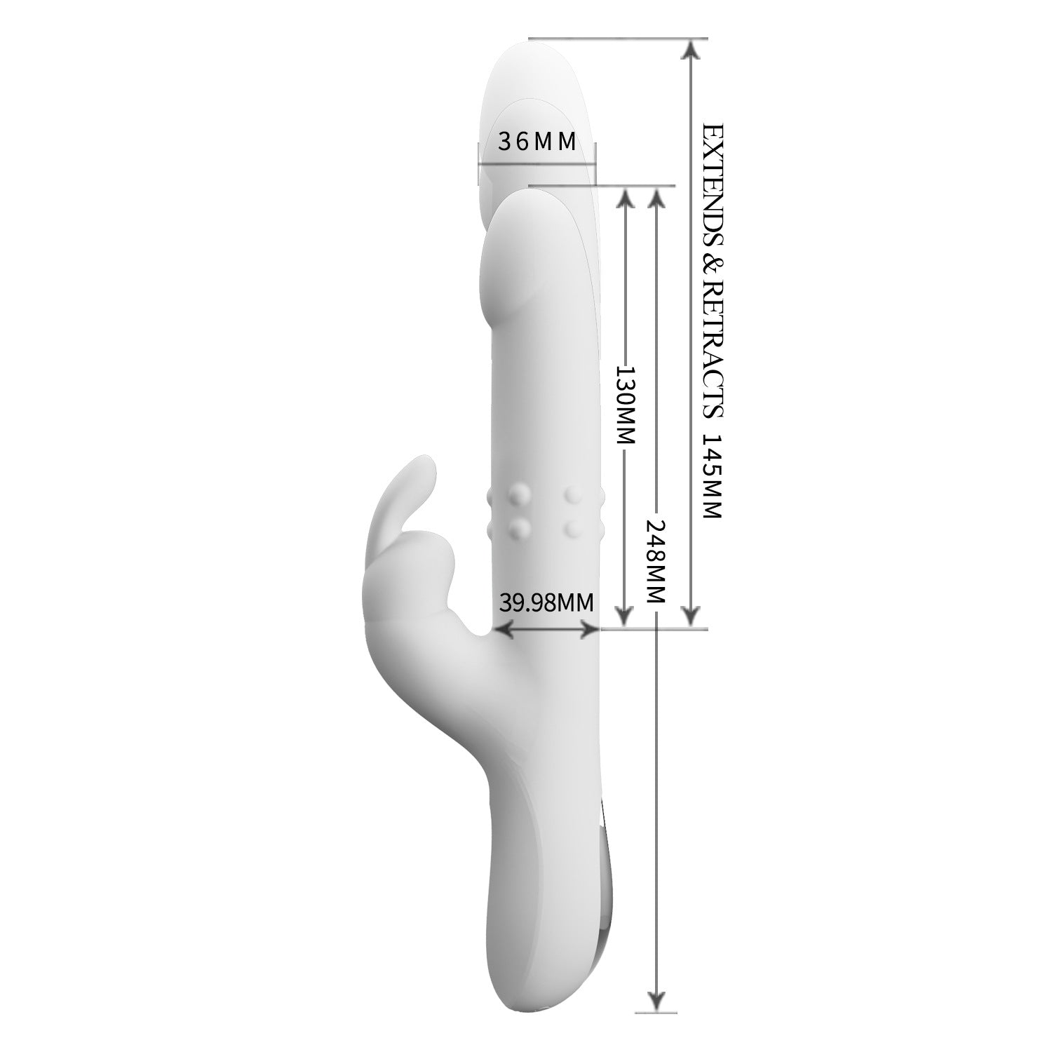 Dual Stimulation Rabbit Vibrator – Quiet Rechargeable Silicone Massager for Beginners by Thronelust