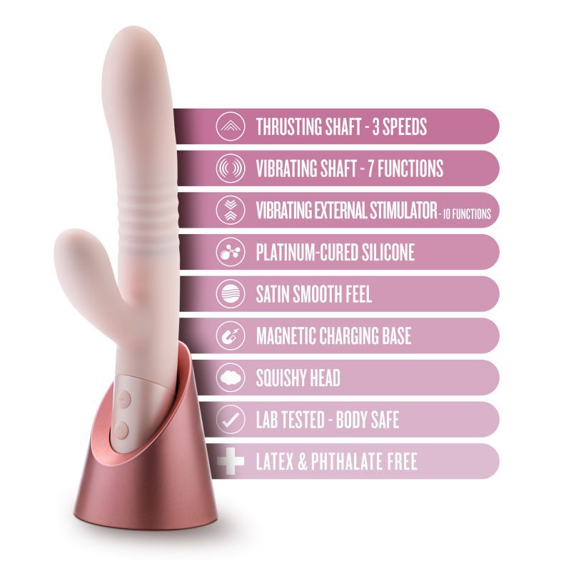 Dual Head Rabbit Vibrator – Magnetic Charging Stand Edition by Thronelust