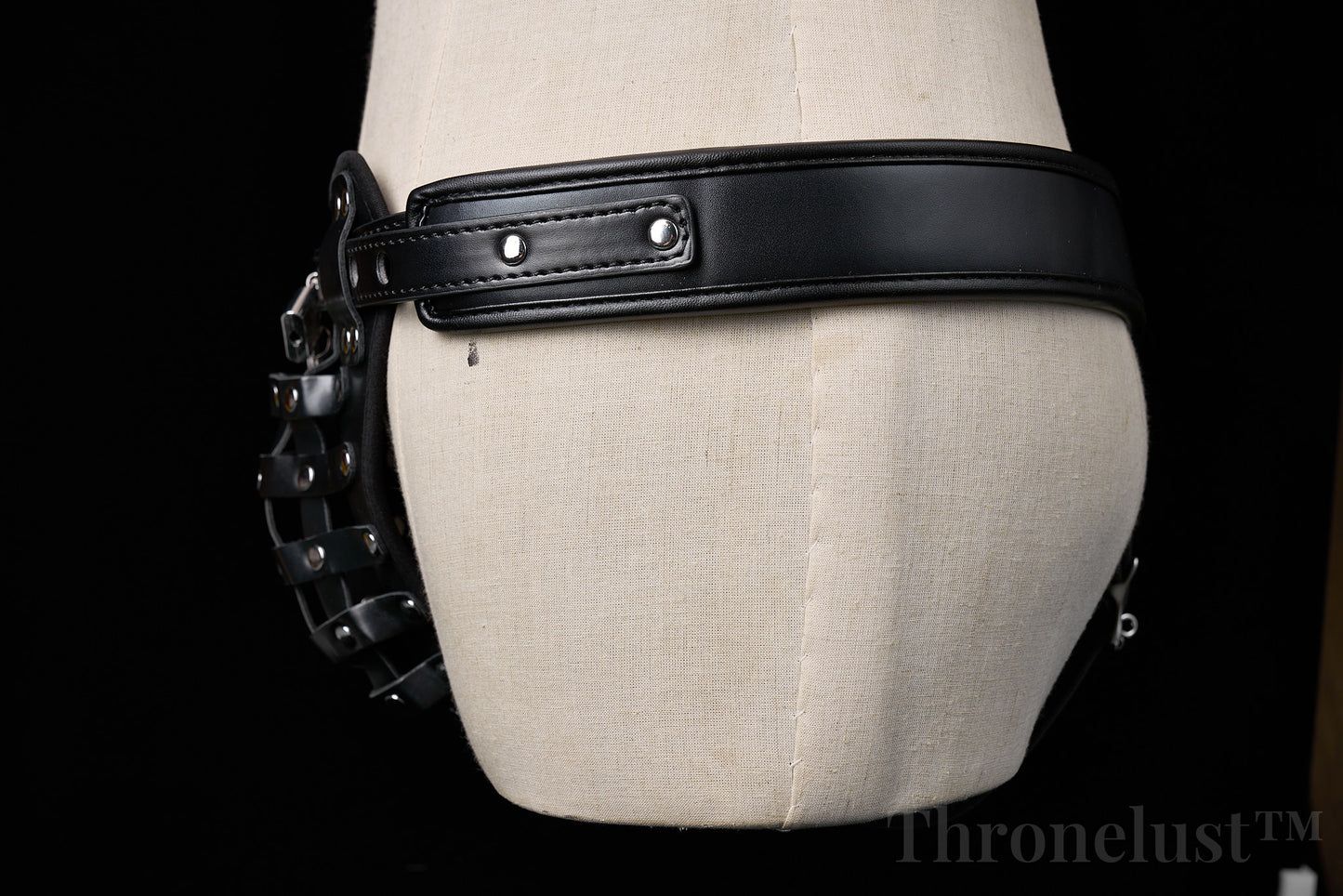 PU Leather Male Chastity Belt with Lock – Adjustable Fetish Restraint Gear | BDSM Play