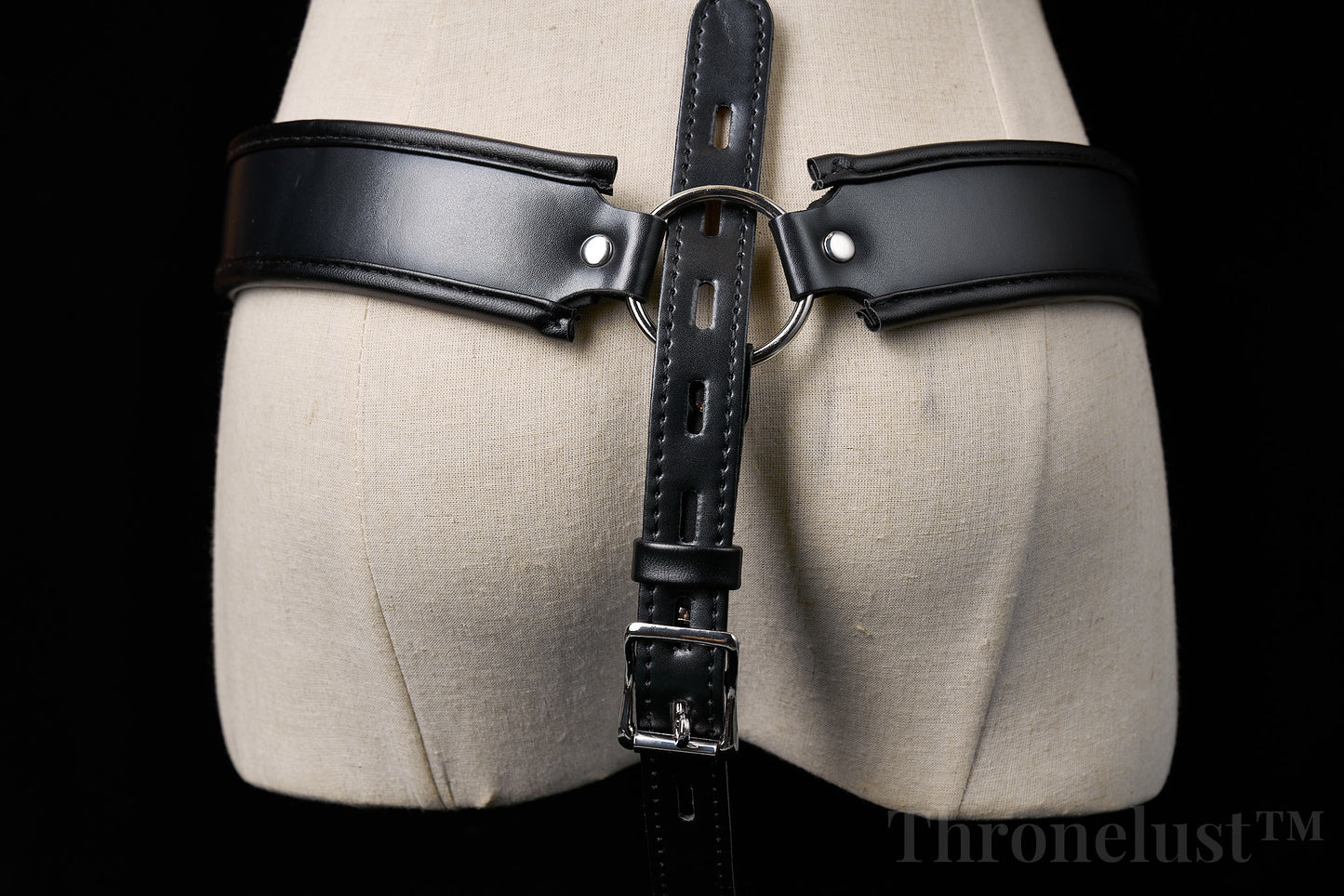 PU Leather Male Chastity Belt with Lock – Adjustable Fetish Restraint Gear | BDSM Play