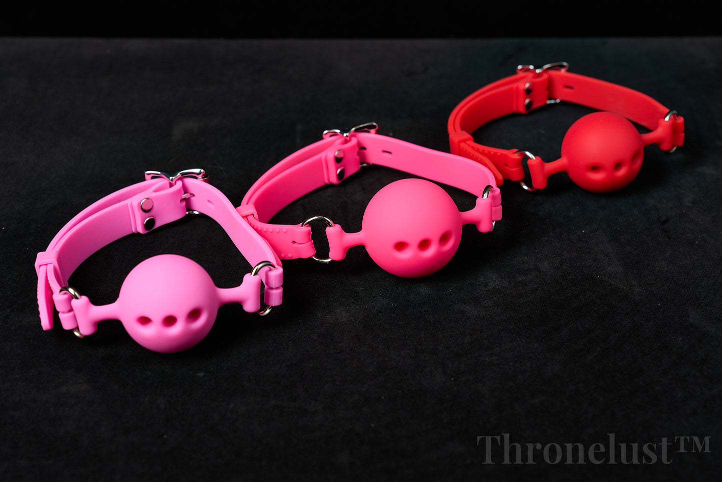 Breathable Silicone Ball Gag with Adjustable Strap – BDSM Restraint for Beginners & Couples