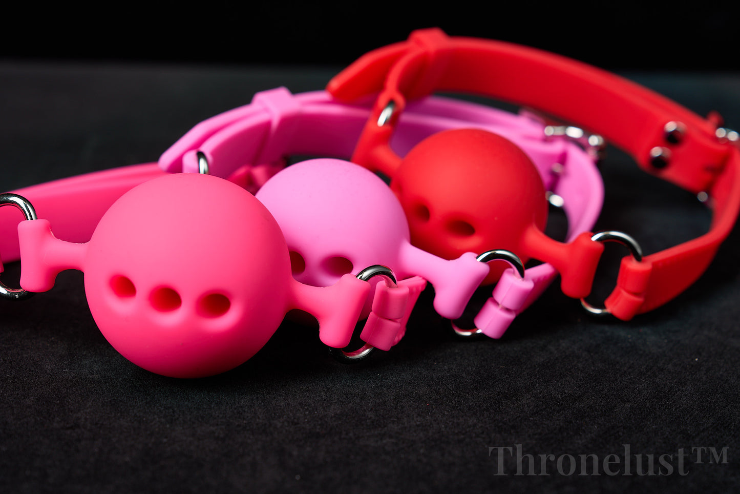 Breathable Silicone Ball Gag with Adjustable Strap – BDSM Restraint for Beginners & Couples