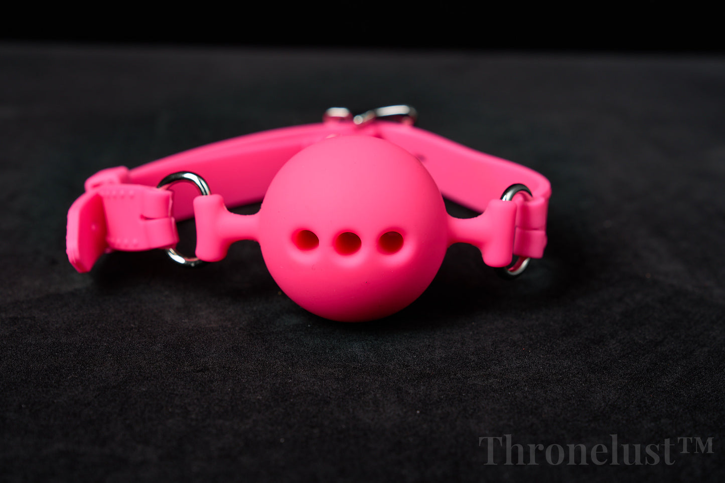 Breathable Silicone Ball Gag with Adjustable Strap – BDSM Restraint for Beginners & Couples