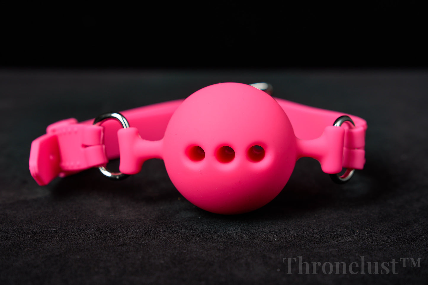 Breathable Silicone Ball Gag with Adjustable Strap – BDSM Restraint for Beginners & Couples