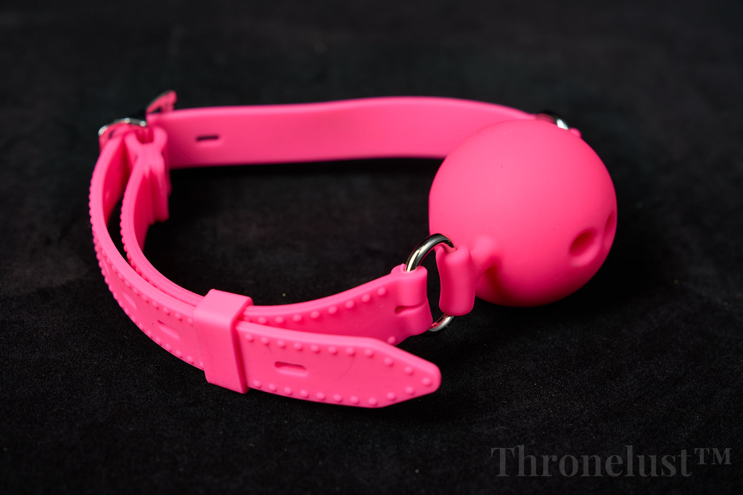 Breathable Silicone Ball Gag with Adjustable Strap – BDSM Restraint for Beginners & Couples