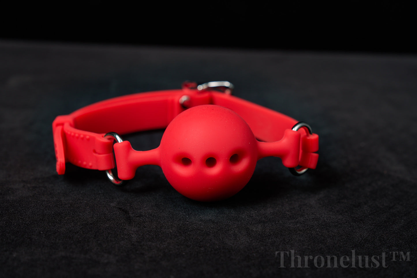Breathable Silicone Ball Gag with Adjustable Strap – BDSM Restraint for Beginners & Couples