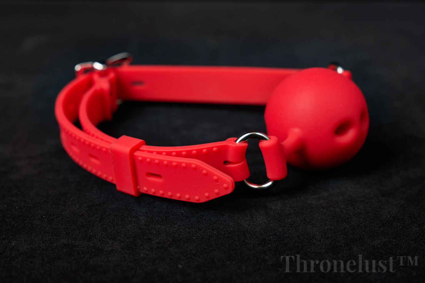 Breathable Silicone Ball Gag with Adjustable Strap – BDSM Restraint for Beginners & Couples