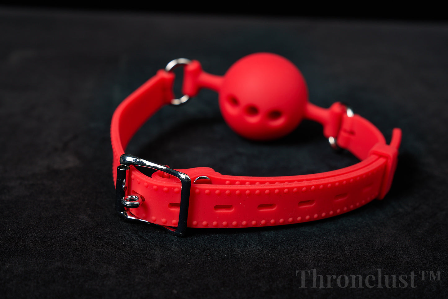 Breathable Silicone Ball Gag with Adjustable Strap – BDSM Restraint for Beginners & Couples