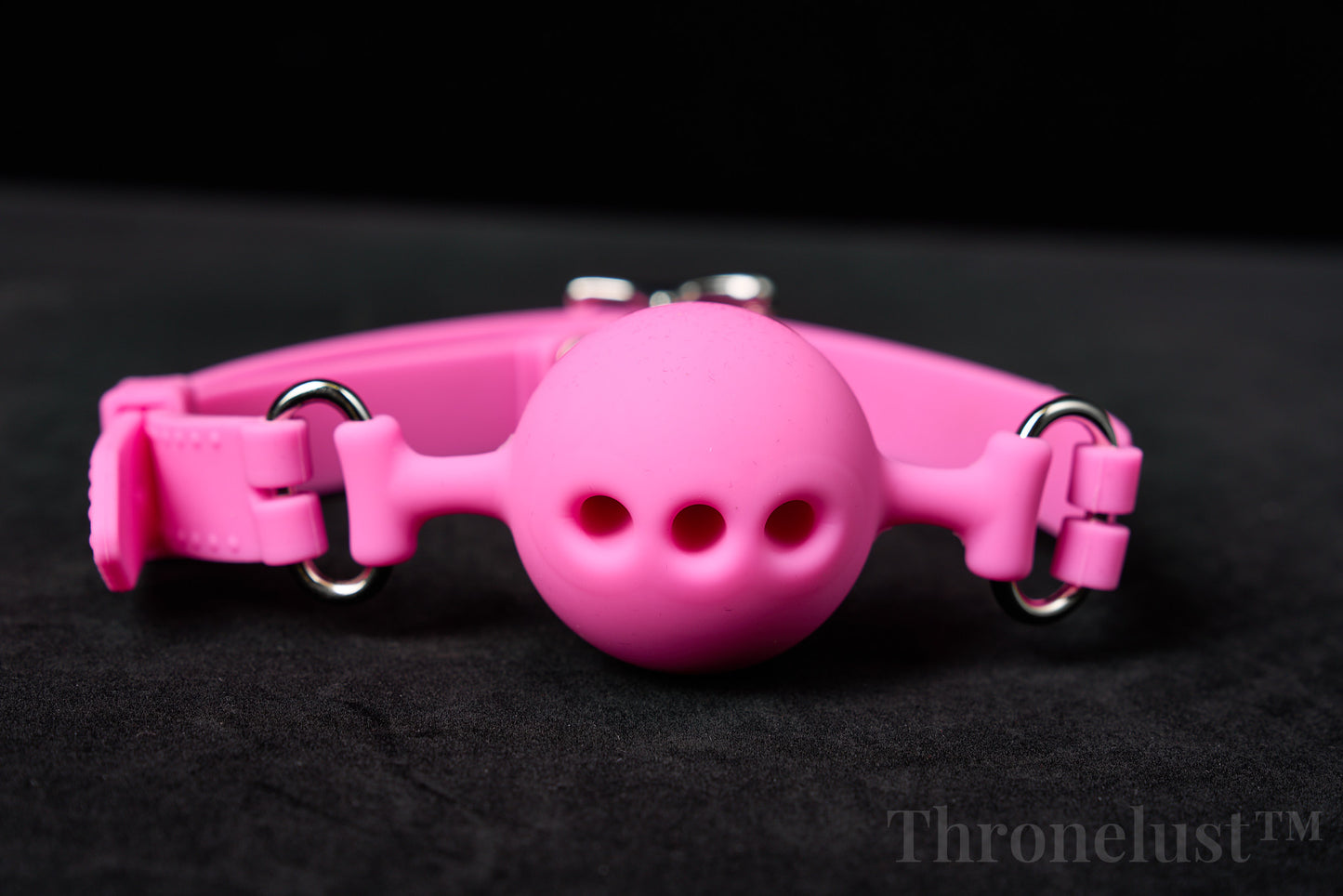 Breathable Silicone Ball Gag with Adjustable Strap – BDSM Restraint for Beginners & Couples