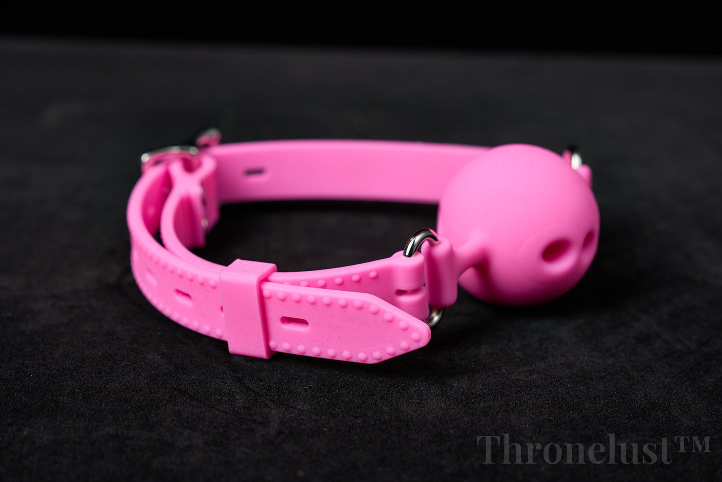 Breathable Silicone Ball Gag with Adjustable Strap – BDSM Restraint for Beginners & Couples