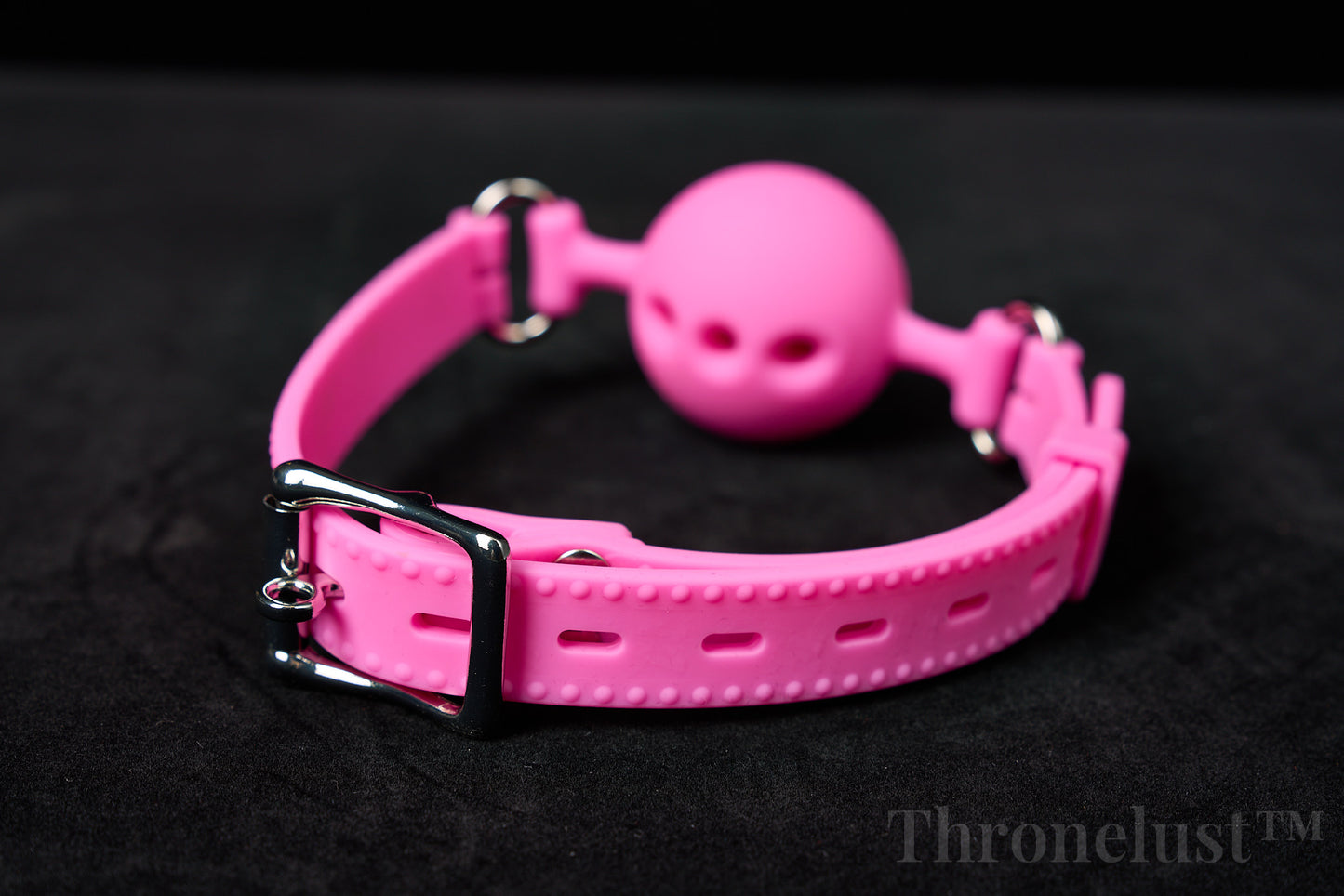 Breathable Silicone Ball Gag with Adjustable Strap – BDSM Restraint for Beginners & Couples
