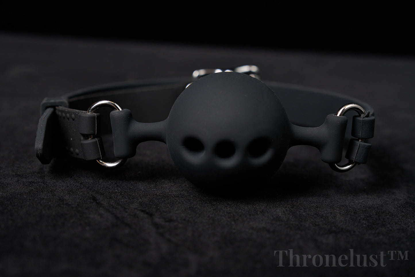 Breathable Silicone Ball Gag with Adjustable Strap – BDSM Restraint for Beginners & Couples