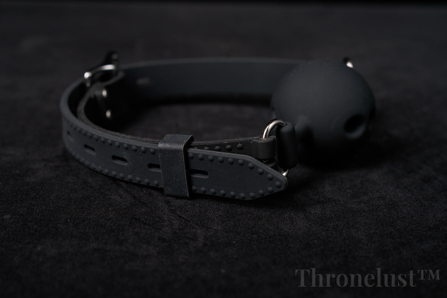 Breathable Silicone Ball Gag with Adjustable Strap – BDSM Restraint for Beginners & Couples