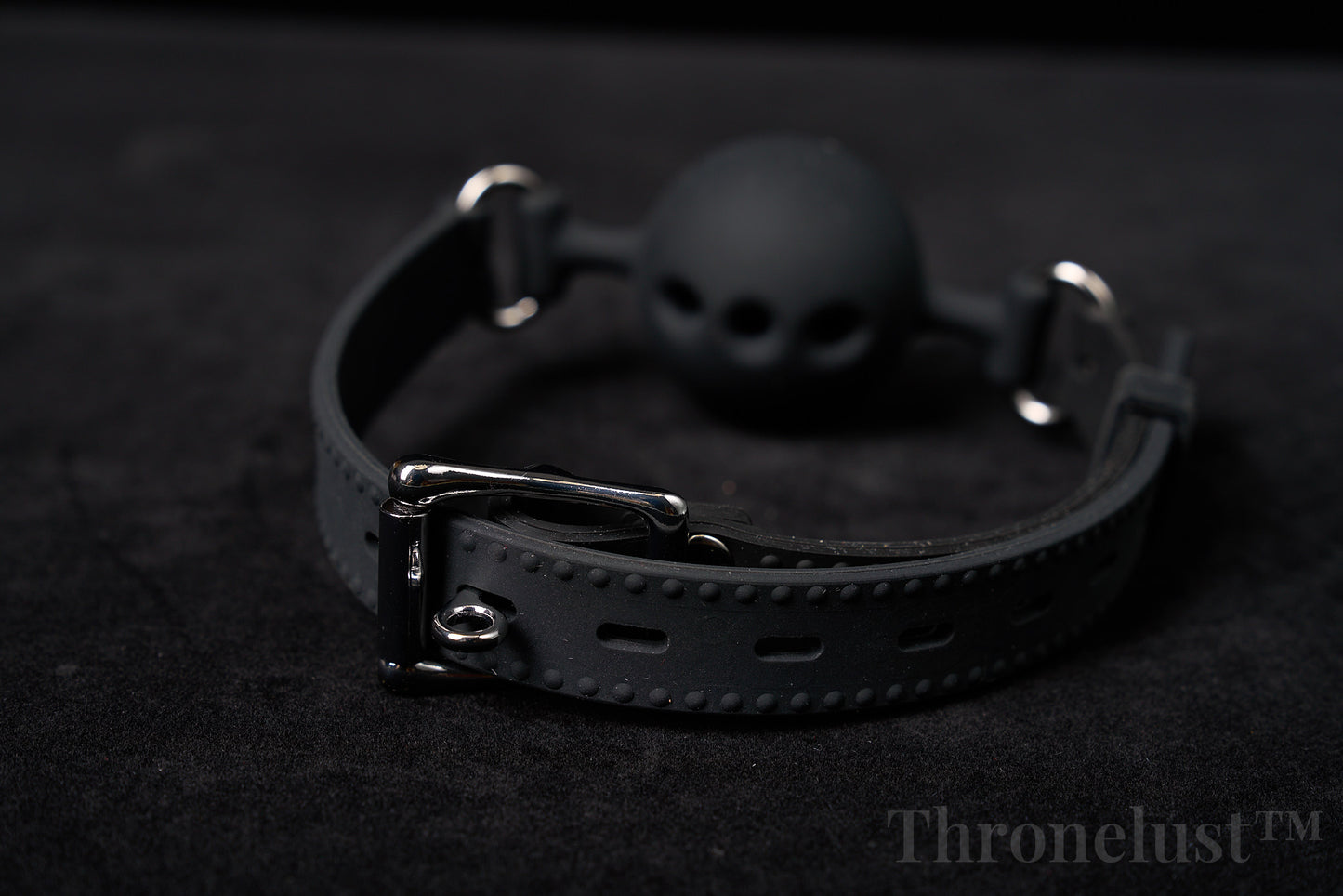 Breathable Silicone Ball Gag with Adjustable Strap – BDSM Restraint for Beginners & Couples