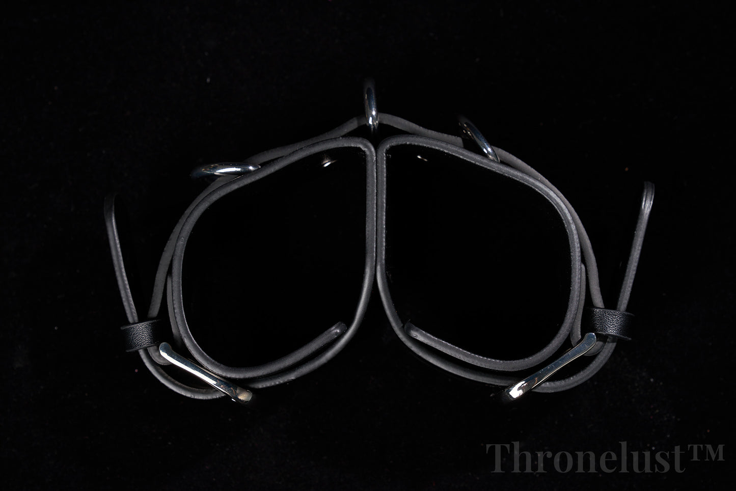 Padded PU Leather Wrist Cuffs with D-Ring – Adjustable BDSM Restraints