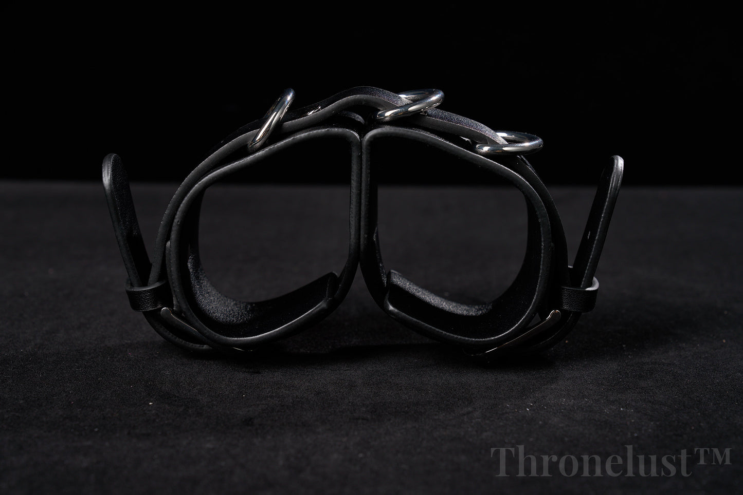 Padded PU Leather Wrist Cuffs with D-Ring – Adjustable BDSM Restraints